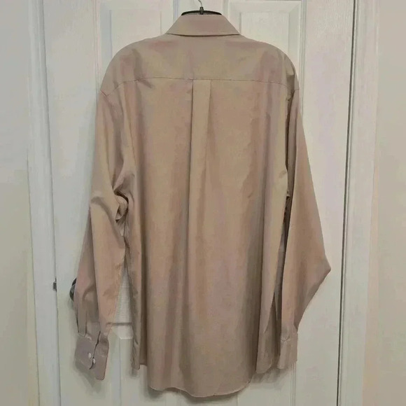 Joseph & Feiss Mens Dress Shirt Tan Beige 16.5 34/35 Long Sleeve Button Up Shirt - Picture 3 of 8